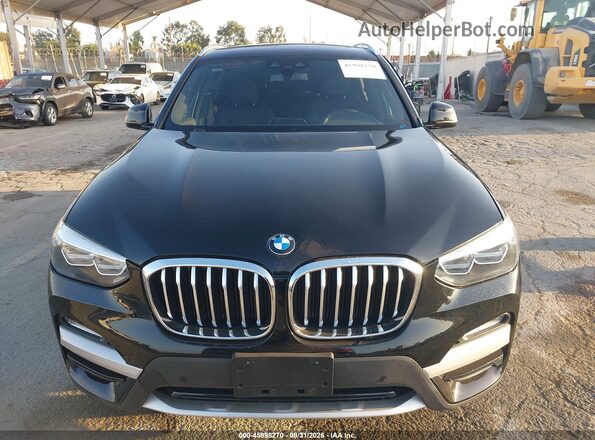 5UXTR7C58KLR44826 2019 BMW X3 Black Widok zestawu wskaźników