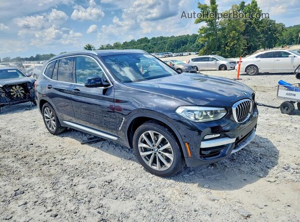 5UXTR7C58KLR52361 2019 BMW X3 Gray Передня права чверть