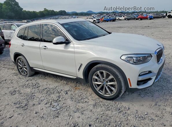5UXTR7C59KLE93750 2019 BMW X3 White Przód prawy