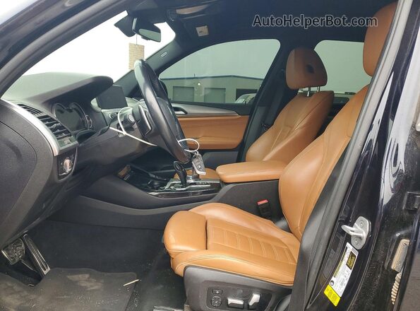 5UXTR7C5XKLR48957 2019 BMW X3 Синий Вид салона спереди