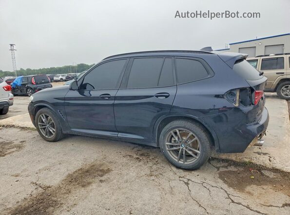 5UXTR7C5XKLR48957 2019 BMW X3 Синий Задняя левая четверть
