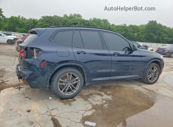 5UXTR7C5XKLR48957 2019 BMW X3 Синий Задняя правая четверть