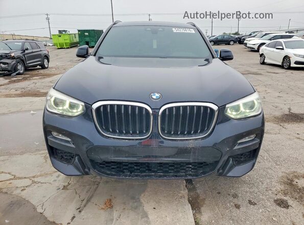 5UXTR7C5XKLR48957 2019 BMW X3 Синий Вид спереди