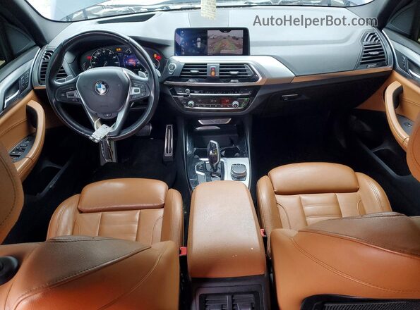 5UXTR7C5XKLR48957 2019 BMW X3 Синий Вид панели приборов