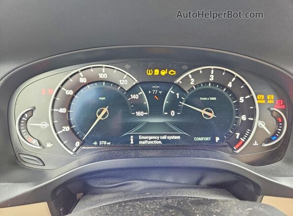 5UXTR9C50JLC81801 2018 BMW X3 White Widok zestawu wskaźników