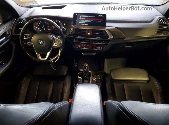 5UXTR9C50JLD59512 2018 BMW X3 Black Առջևի վահանակի տեսք