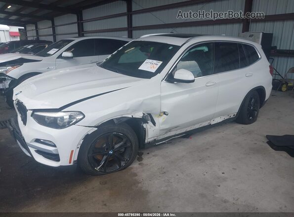 5UXTR9C50KLD90969 2019 BMW X3 White Front left