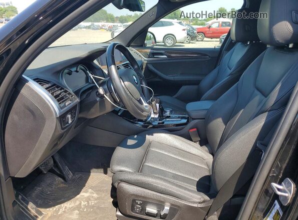 5UXTR9C50KLD98361 2019 BMW X3 Black Vista interior delantera