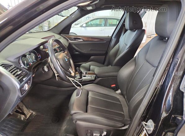5UXTR9C50KLR04655 2019 BMW X3 Black Widok wnętrza z przodu
