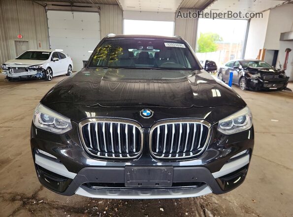 5UXTR9C50KLR04655 2019 BMW X3 Black Widok z przodu