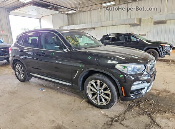 5UXTR9C50KLR04655 2019 BMW X3 Black Przód prawy