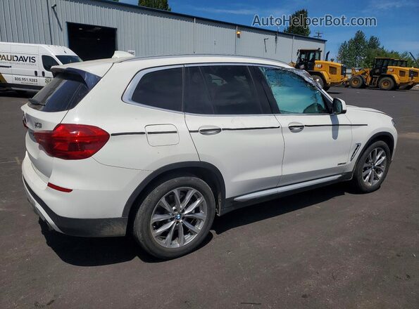 5UXTR9C51JLC80592 2018 BMW X3 White უკანა მარჯვენა
