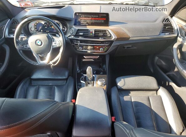 5UXTR9C51KLE17435 2019 BMW X3 Black Առջևի վահանակի տեսք
