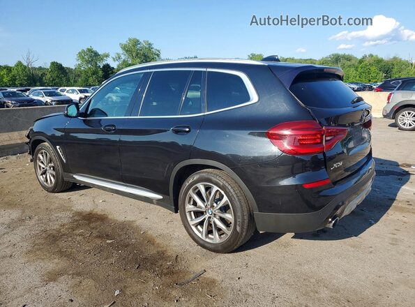 5UXTR9C51KLE17435 2019 BMW X3 Black Հետևի ձախ