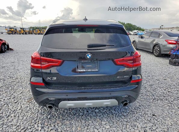 5UXTR9C51KLE21551 2019 BMW X3 Black უკანა ხედი