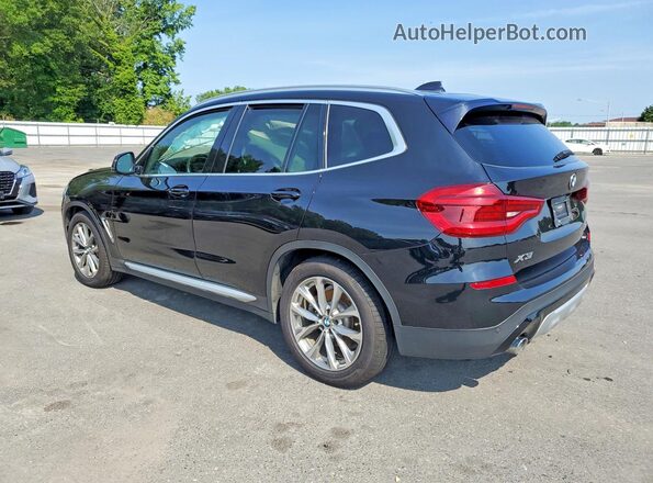 5UXTR9C51KLP94232 2019 BMW X3 Black Trasero izquierdo