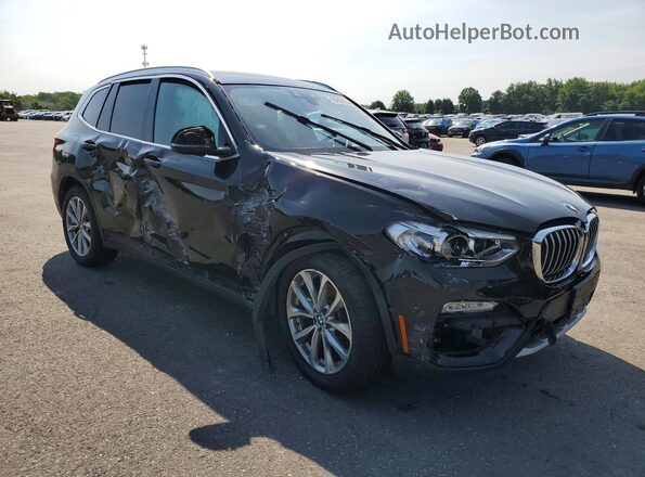 5UXTR9C51KLP94232 2019 BMW X3 Black Delantero derecho