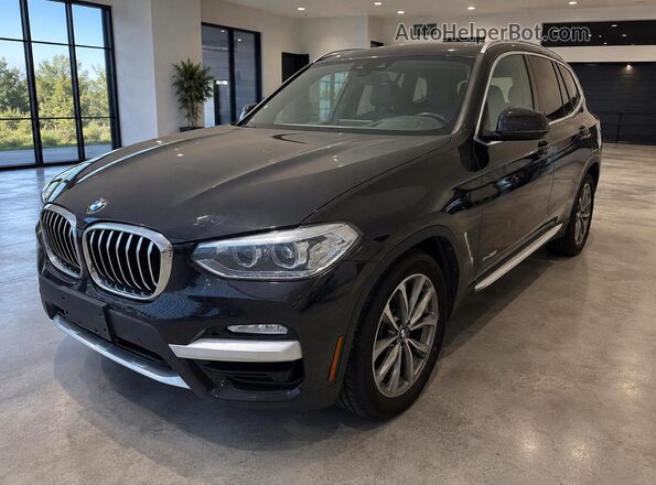 5UXTR9C52JLC83288 2018 BMW X3 Black Հետևի ձախ