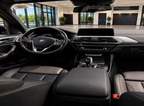 5UXTR9C52JLC83288 2018 BMW X3 Black Սարքավորումների վահանակի տեսք