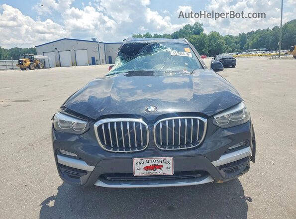 5UXTR9C52JLD74089 2018 BMW X3 Black წინა ხედი