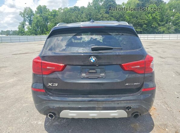 5UXTR9C52JLD74089 2018 BMW X3 Black უკანა ხედი