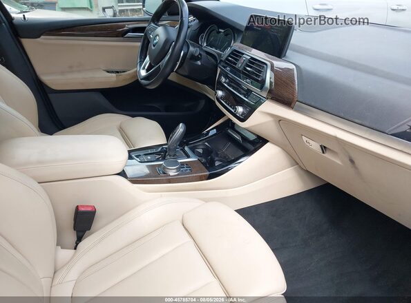 5UXTR9C52KLP85622 2019 BMW X3 Black Widok wnętrza z przodu