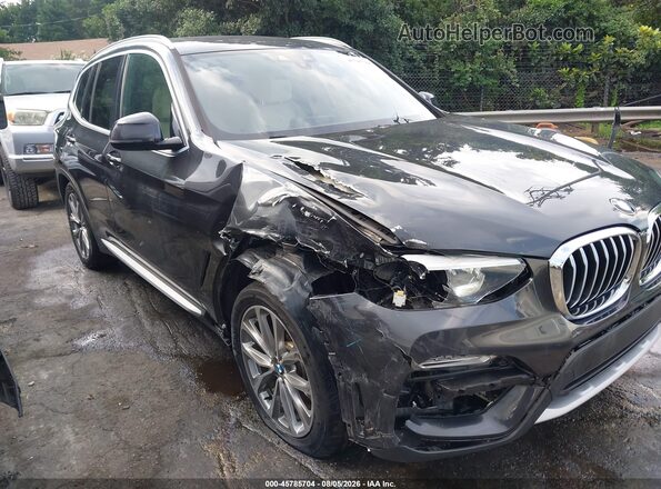 5UXTR9C52KLP85622 2019 BMW X3 Black Widok z przodu