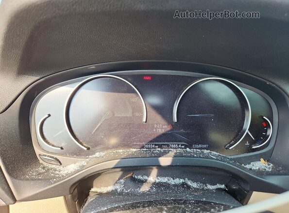 5UXTR9C52KLP95065 2019 BMW X3 Blue Vista del cuadro de instrumentos