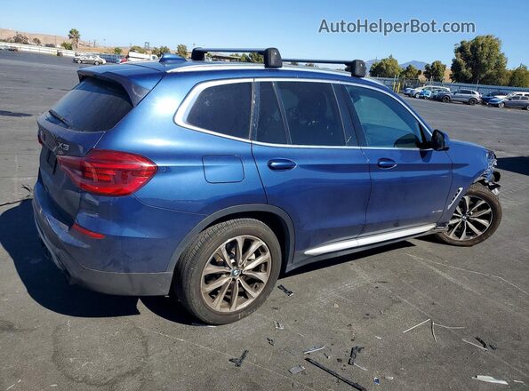 5UXTR9C53JLD64767 2018 BMW X3 Blue უკანა მარჯვენა
