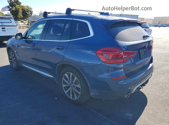 5UXTR9C53JLD64767 2018 BMW X3 Blue უკანა მარცხენა