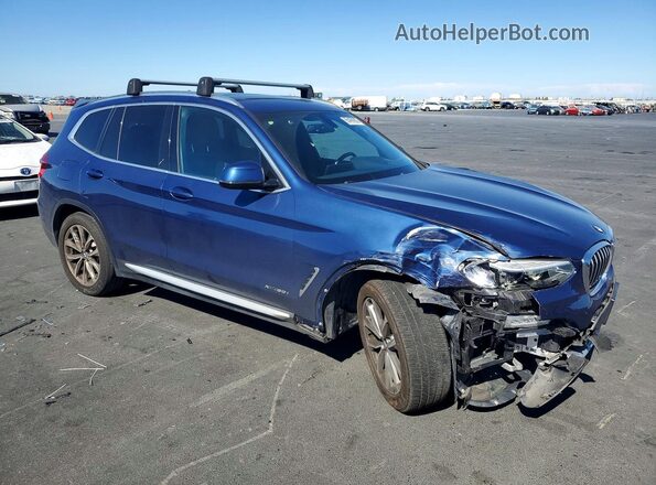 5UXTR9C53JLD64767 2018 BMW X3 Blue წინა მარჯვენა