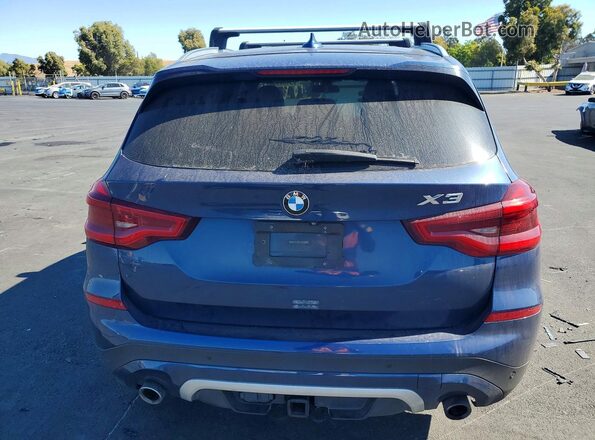 5UXTR9C53JLD64767 2018 BMW X3 Blue უკანა ხედი
