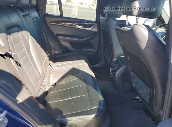 5UXTR9C53JLD64767 2018 BMW X3 Blue უკანა სავარძლების ხედი