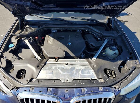 5UXTR9C53JLD64767 2018 BMW X3 Blue უკანა სალონის ხედი