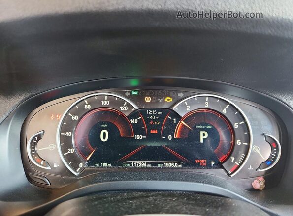 5UXTR9C53JLD73260 2018 BMW X3 Silver Widok zestawu wskaźników