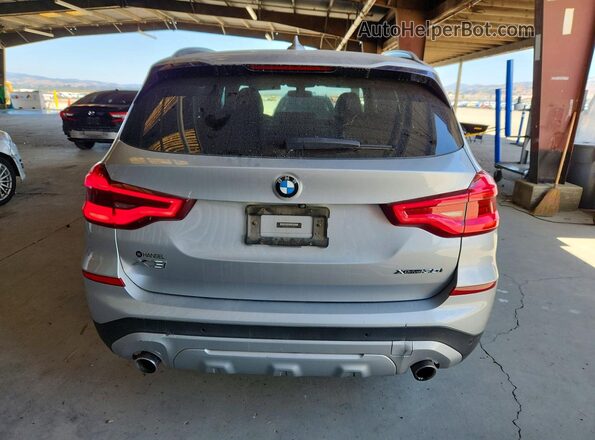 5UXTR9C53JLD73260 2018 BMW X3 Silver Widok z tyłu
