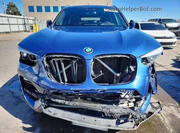 5UXTR9C53KLP95575 2019 BMW X3 Blue Vista frontal