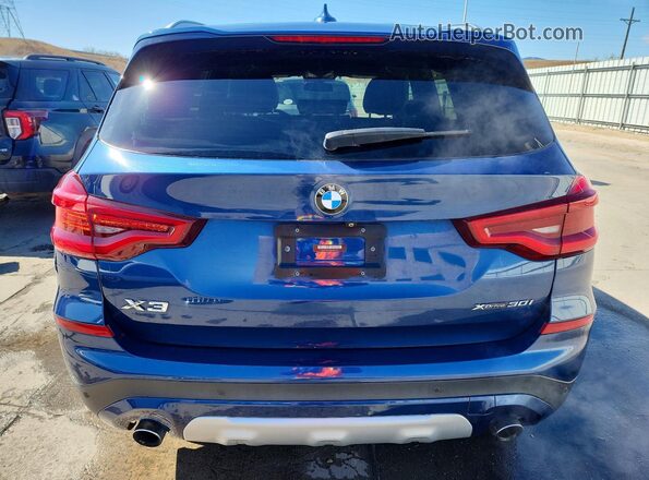 5UXTR9C53KLP95575 2019 BMW X3 Blue Vista trasera