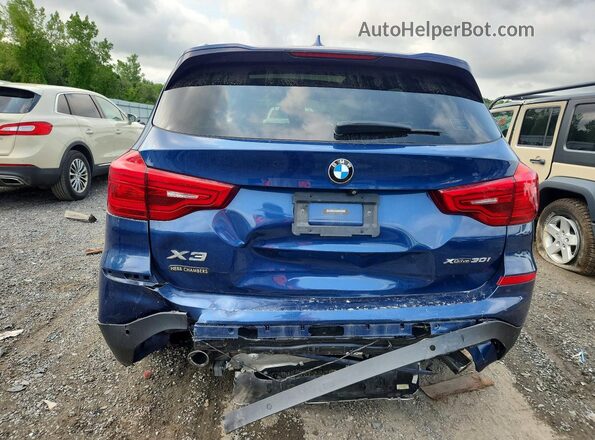 5UXTR9C53KLR09610 2019 BMW X3 Blue Vista trasera