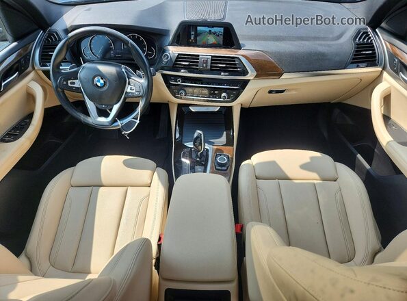 5UXTR9C53KLR09610 2019 BMW X3 Blue Vista del salpicadero
