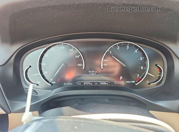 5UXTR9C53KLR09610 2019 BMW X3 Blue Vista del cuadro de instrumentos
