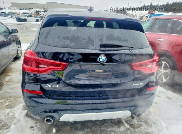 5UXTR9C54JLD72893 2018 BMW X3 Black უკანა ხედი