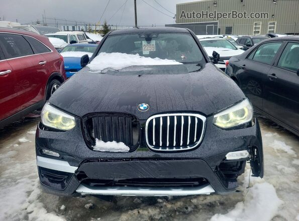 5UXTR9C54JLD72893 2018 BMW X3 Black წინა ხედი