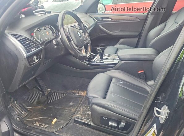 5UXTR9C54JLD72893 2018 BMW X3 Black წინა სალონის ხედი