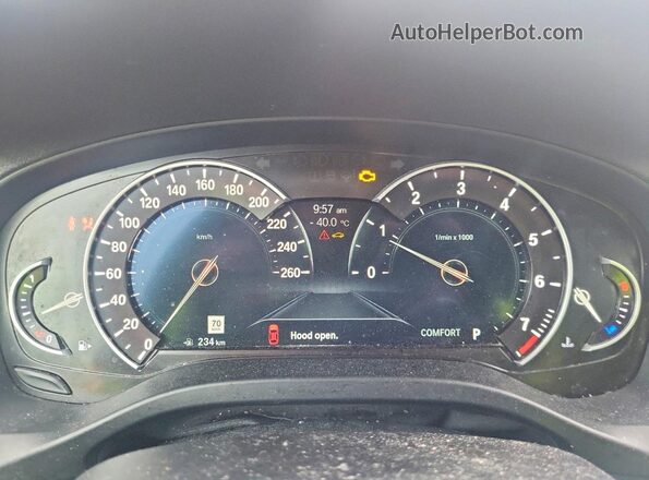 5UXTR9C54JLD72893 2018 BMW X3 Black ხელსაწყოთა პანელის ხედი