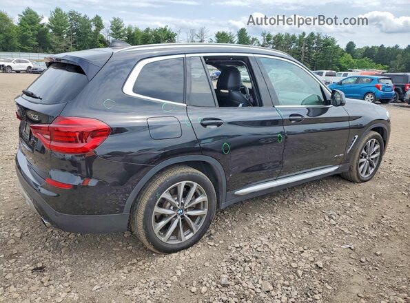 5UXTR9C55JLC75654 2018 BMW X3 Black Հետևի աջ
