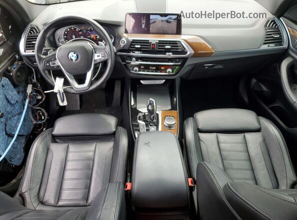 5UXTR9C55JLC75654 2018 BMW X3 Black Առջևի վահանակի տեսք