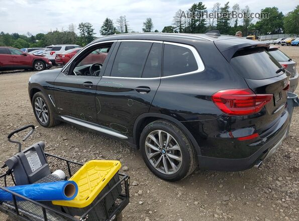 5UXTR9C55JLC75654 2018 BMW X3 Black Հետևի ձախ