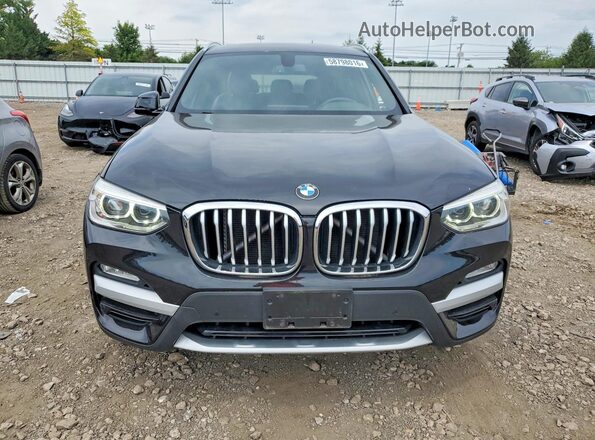 5UXTR9C55JLC75654 2018 BMW X3 Black Դիմացի տեսք