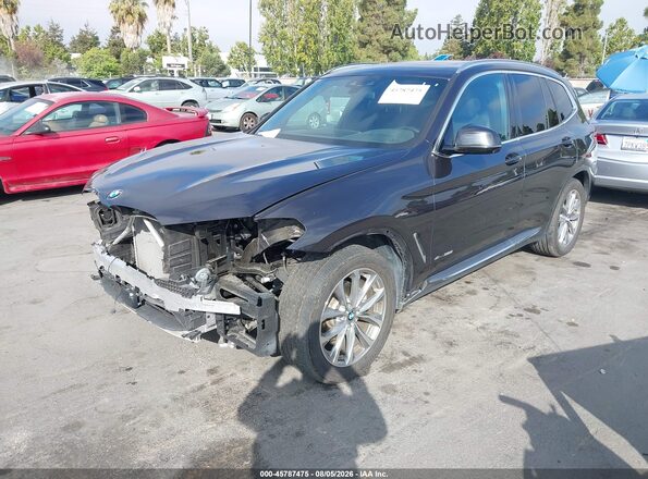 5UXTR9C55JLD63314 2018 BMW X3 Black Przód lewy